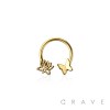 316L SURGICAL STEEL SEPTUM BUTTERFLY LOTUS